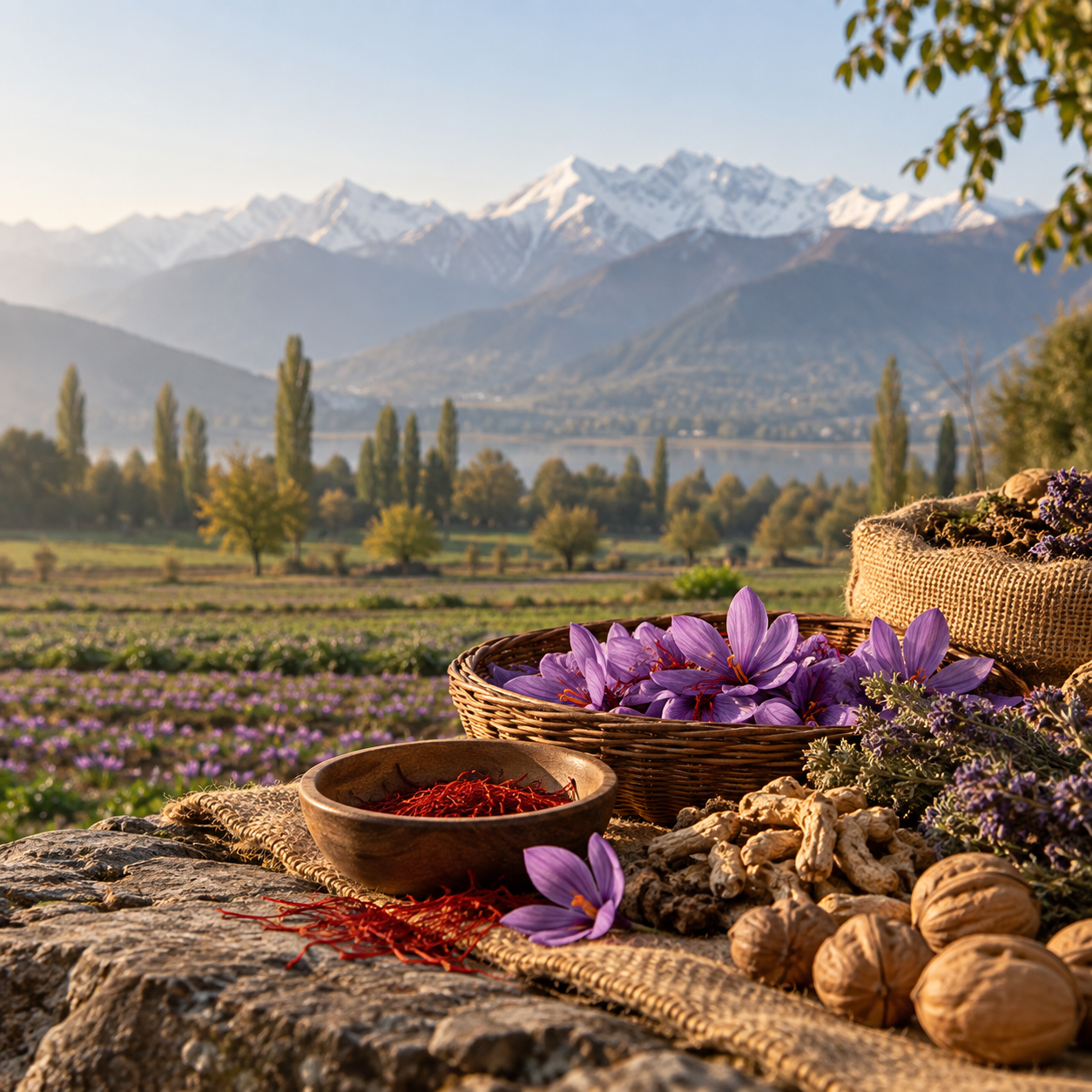 Agriculture and botanicals in the Kashmir Valley